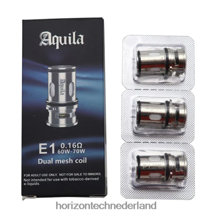HorizonTech Aquila spoel (3-pack) e2 - 0,14 ohm (3-pack) VDB6JJ13 - HorizonTech Disposable Vape