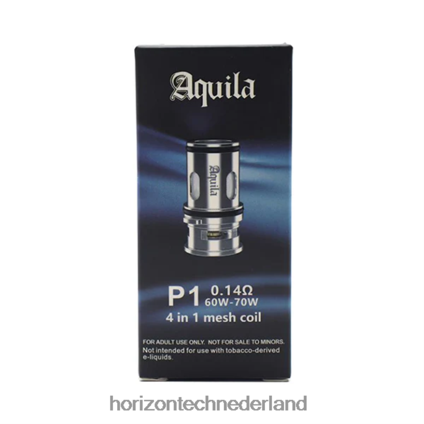 HorizonTech Aquila spoel (3-pack) p4 - 0,14 ohm (3-pack) VDB6JJ182 - HorizonTech Vape Kit