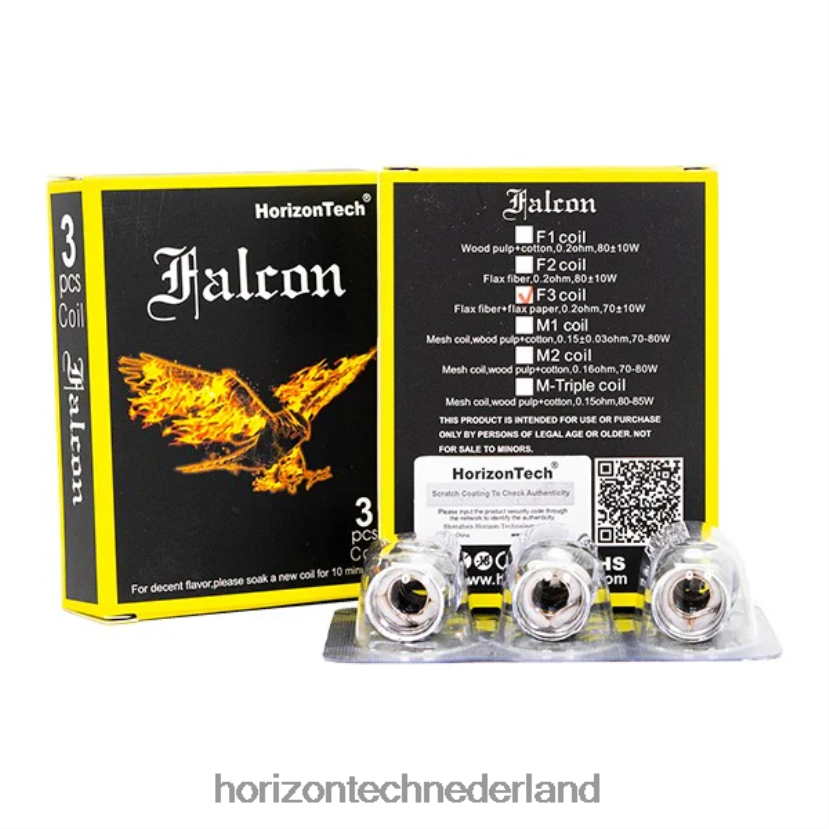 HorizonTech Falcon spoelen (3-pack) f3 spoel 0,2ohm VDB6JJ161 - HorizonTech Vape
