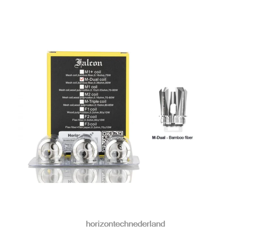 HorizonTech Falcon spoelen (3-pack) m-dual mesh-spoel 0,38 ohm VDB6JJ165 - Horizon Tech Company