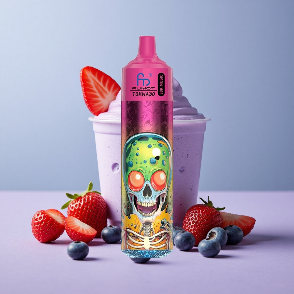 Fumot Randm Tornado 30000 Blauwe Aardbei Framboos IJs met 30mL Vulling