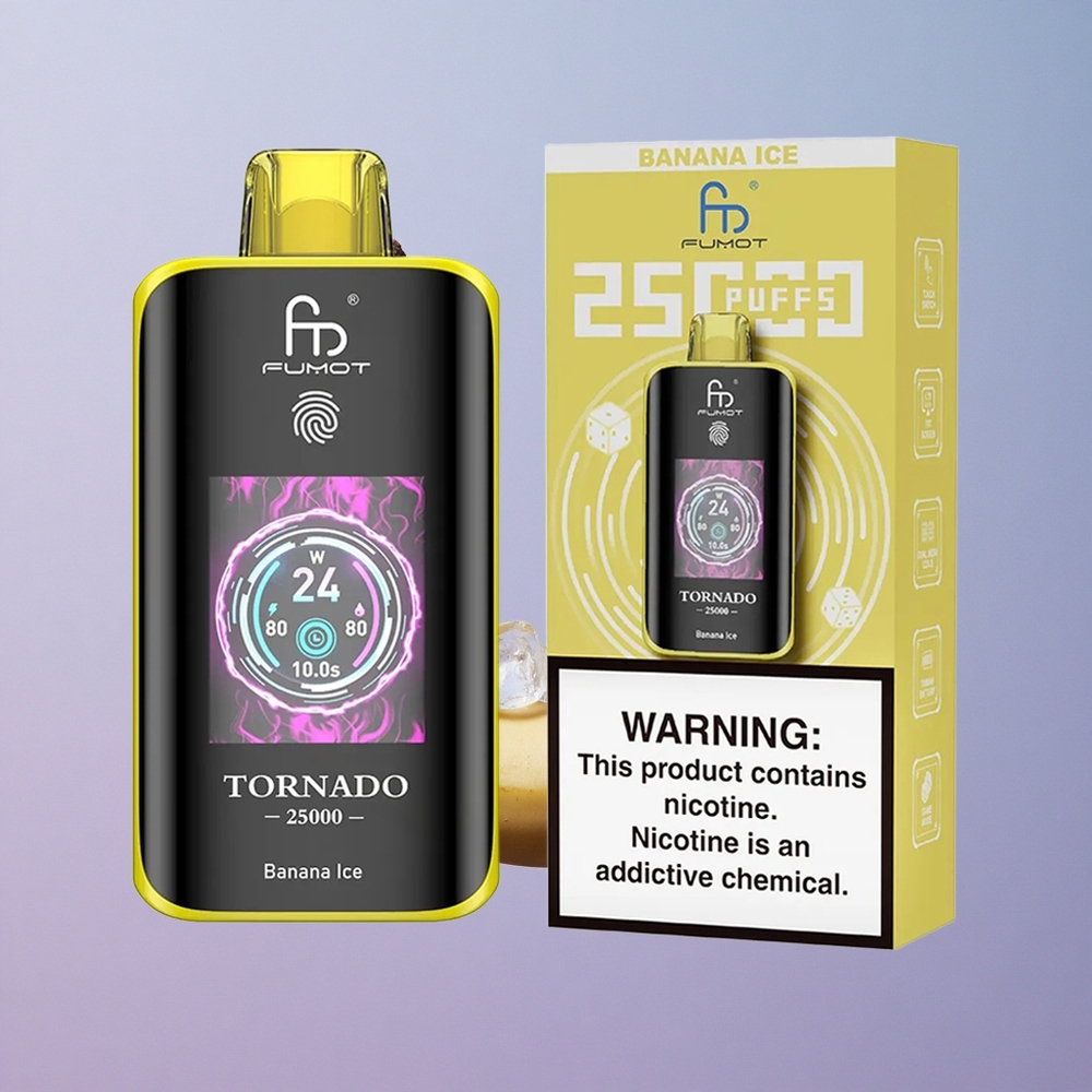 Fumot Tornado 25000 Banaan Ijs HD Scherm