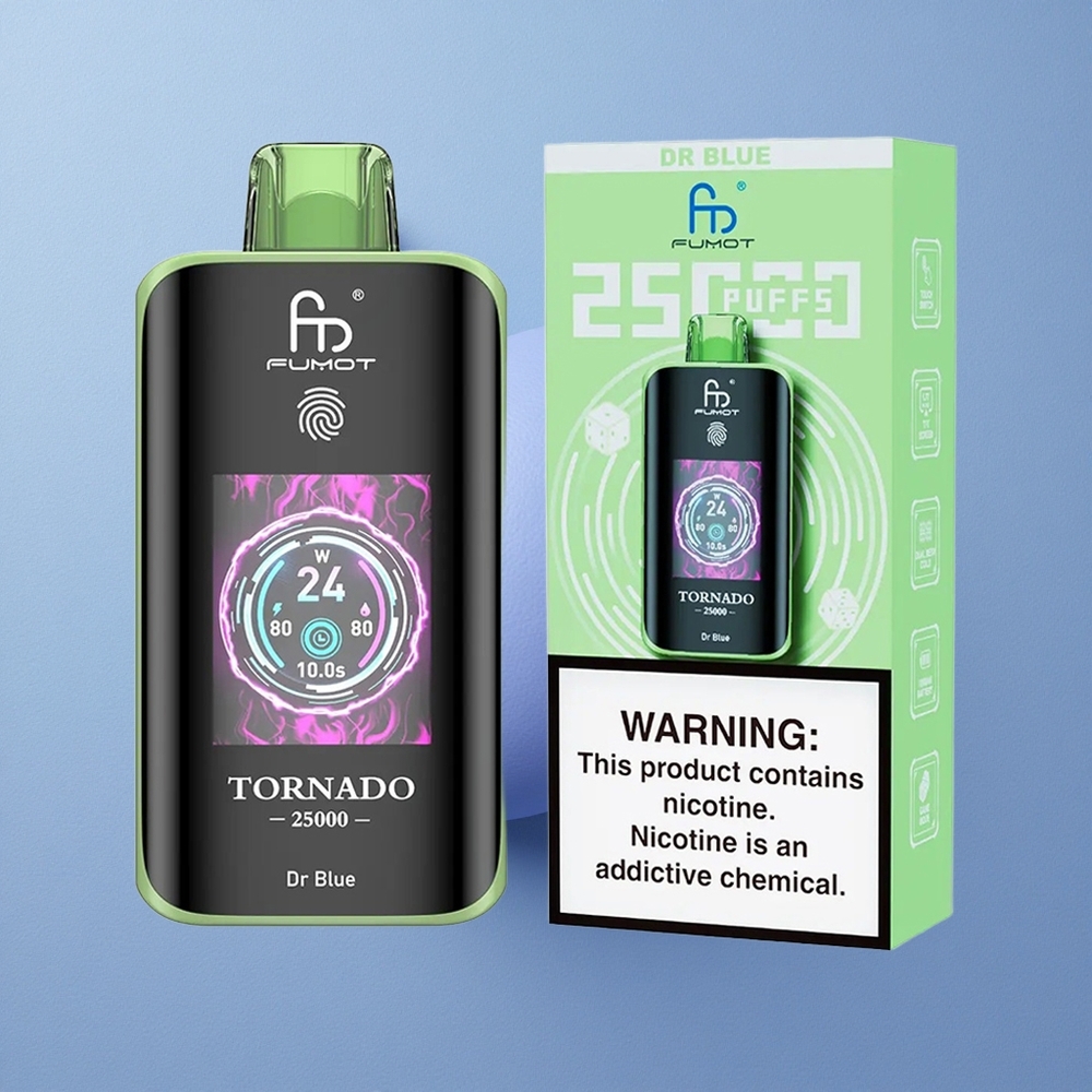 Fumot Tornado 25000 Dr Blauw HD Scherm