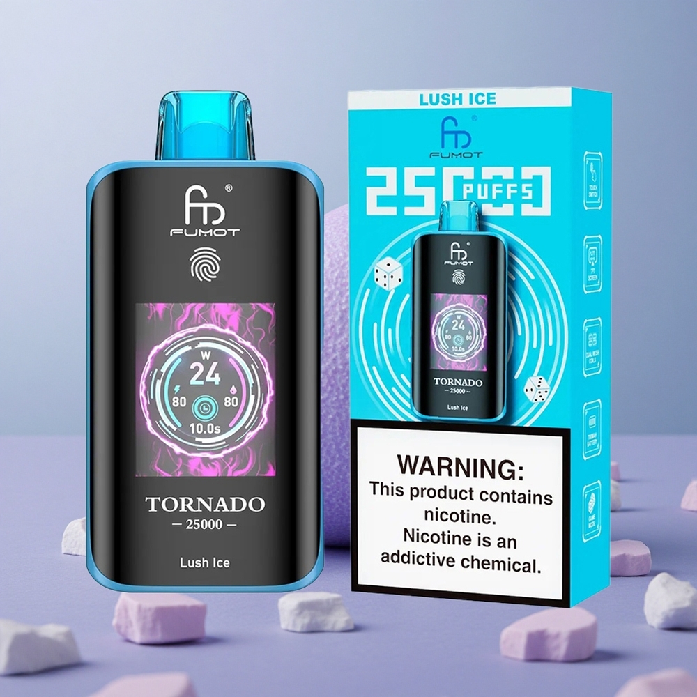 Fumot Tornado 25000 Frisse IJs HD Scherm