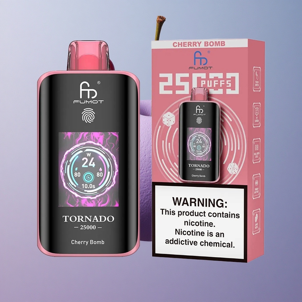 Fumot Tornado 25000 Kers Bom HD Scherm