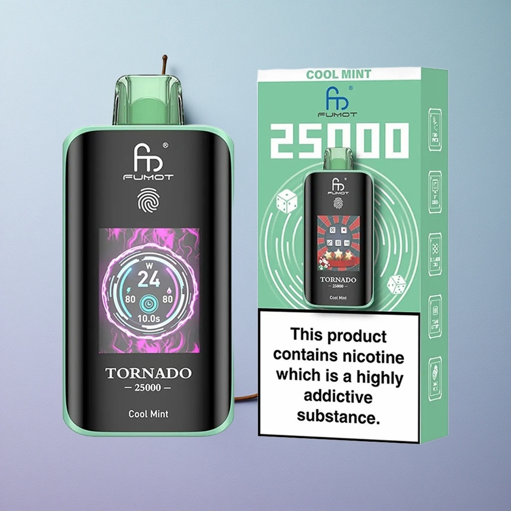 Fumot Tornado 25000 Koel Munt HD Scherm