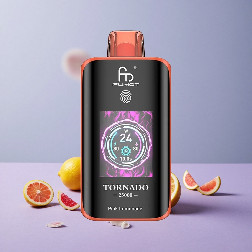 Fumot Tornado 25000 Rozemarijn Citroenlimonade HD Scherm
