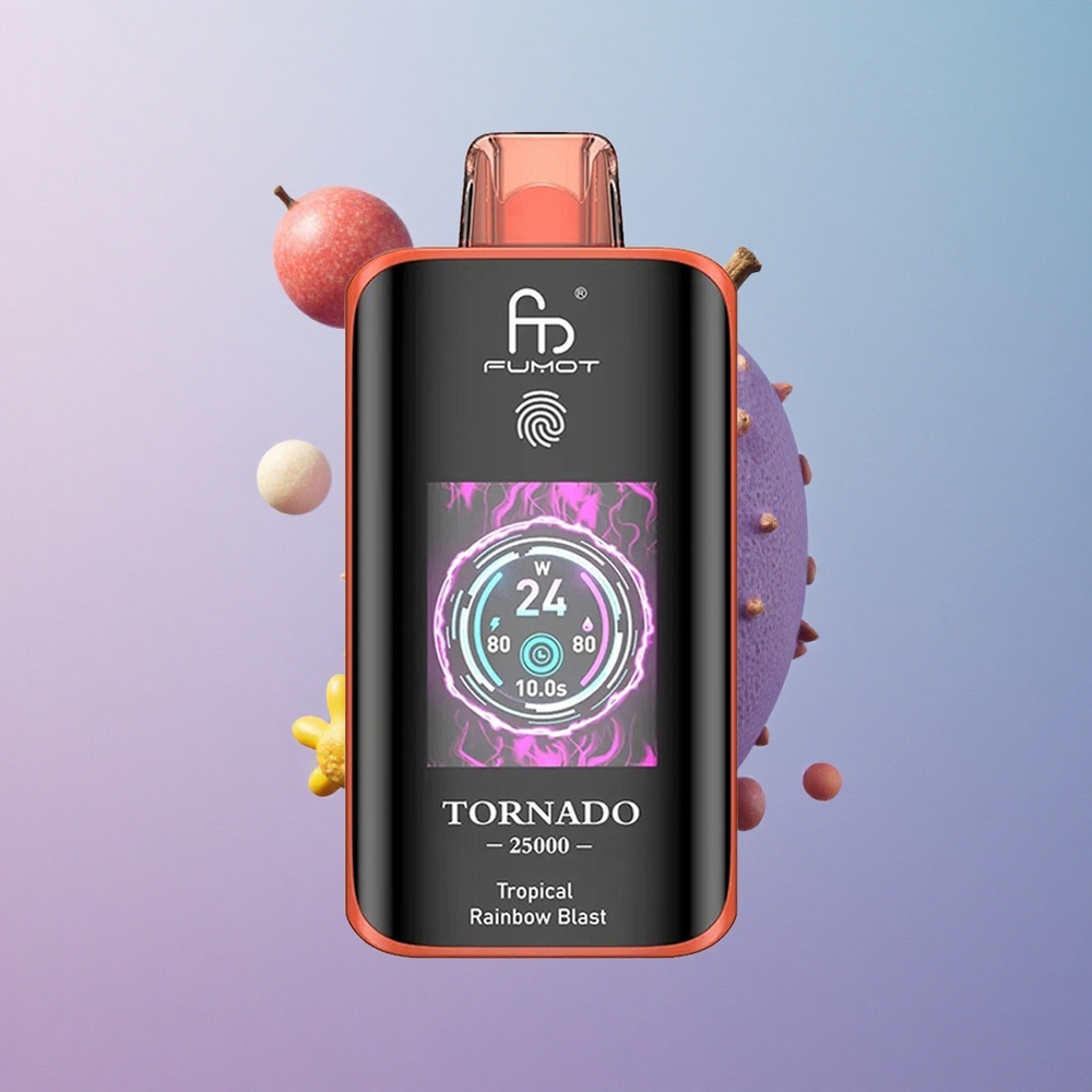 Fumot Tornado 25000 Tropische Regenboog Bui met Oplaadbare Batterij