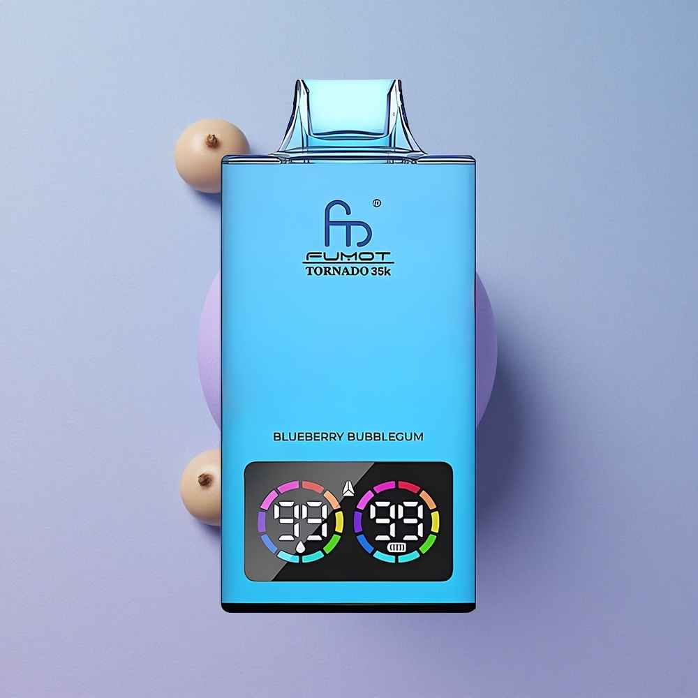Fumot Tornado 35000 Blauwe Bes Kauwgom Dual Mesh Coil
