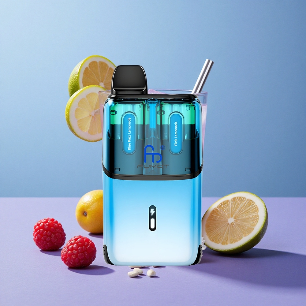 Fumot Ultra T32000 Blauwe Framboos Limonade - Roze Limonade met Geavanceerde Mesh Coil
