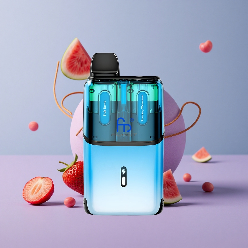 Fumot Ultra T32000 Fruit Bom -Aardbei Watermeloen met Geavanceerde Mesh Coil