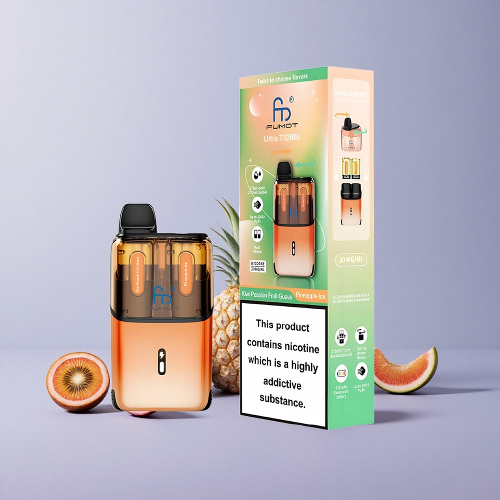 Fumot Ultra T32000 Kiwi Passievrucht Guava - Ananas IJsmix met Geavanceerde Mesh Spoel
