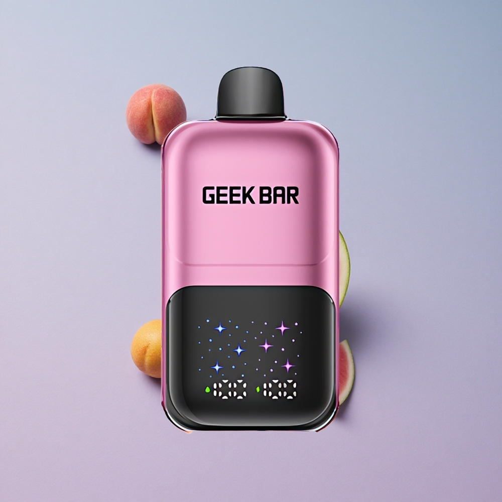 GEEK BAR 2GO 20ml 50000 Perzik & Watermeloen Interactief Groot Scherm