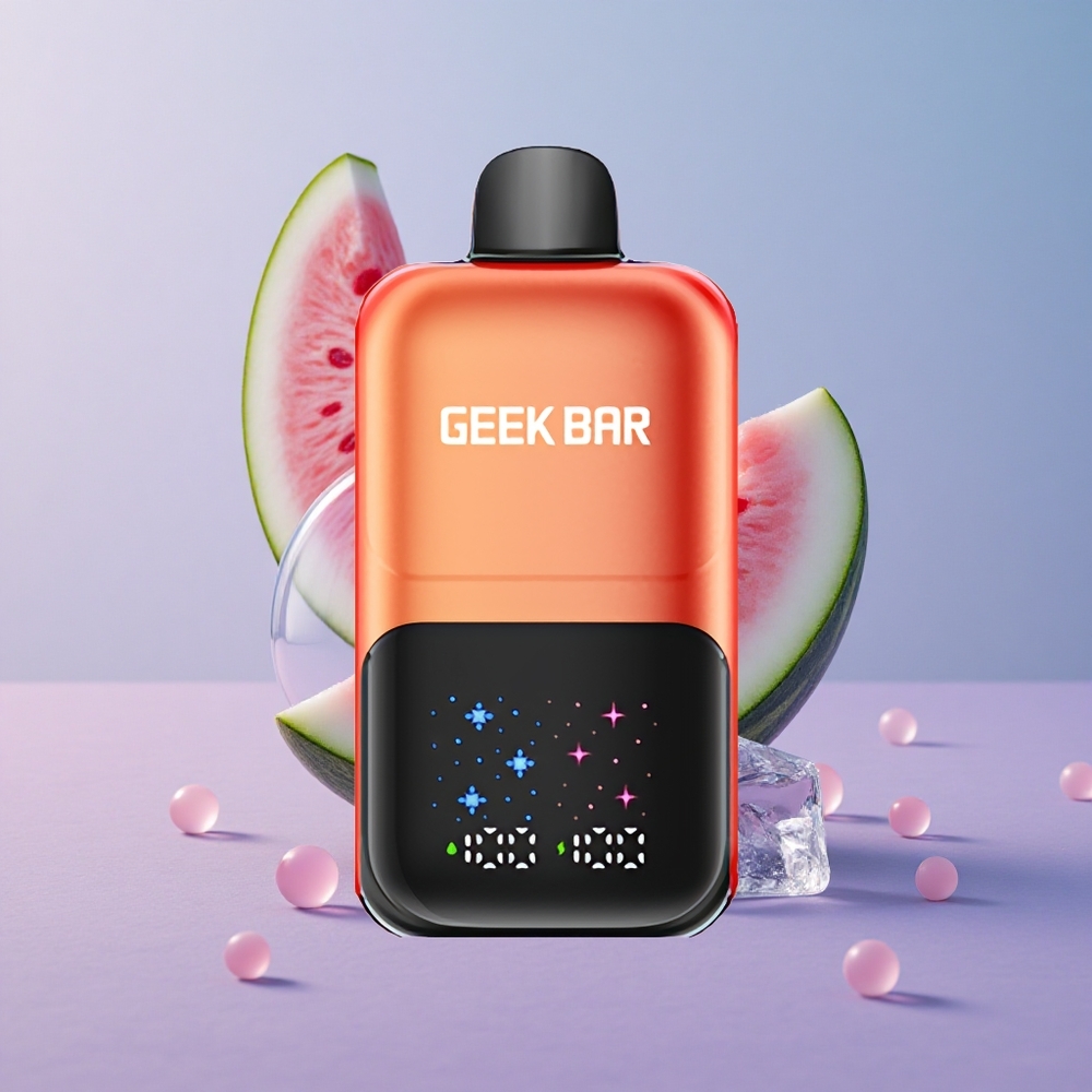 GEEK BAR 2GO 20ml 50000 Watermeloen Bubble Gum IJsvla met Aanpasbare Smaakniveaus
