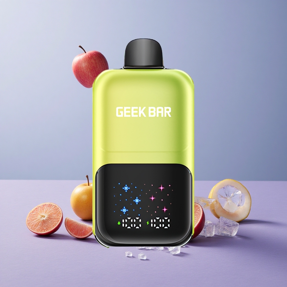 GEEK BAR 2GO 20ml 50000 Zure Appel IJs met Aanpasbare Smaak