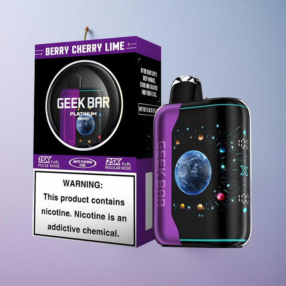 GEEK BAR Platinum Edition 25000 Bessen Kers Limoen 20mL Dual Mesh