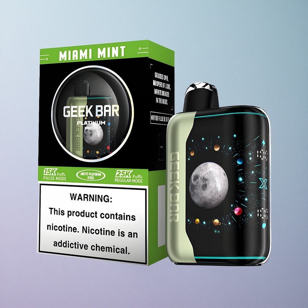 GEEK BAR Platinum Edition 25000 Miami Munt 20mL Dual Mesh Coil
