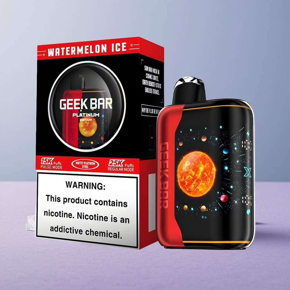 GEEK BAR Platinum Edition 25000 Watermeloen IJs met Dubbele Mesh Coil