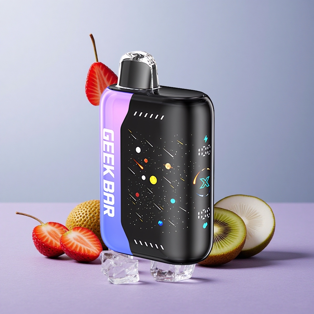 GEEK BAR Pulse X 42K Puffs Meteor Edition Aardbei Kiwi IJs Dual Mesh Coil