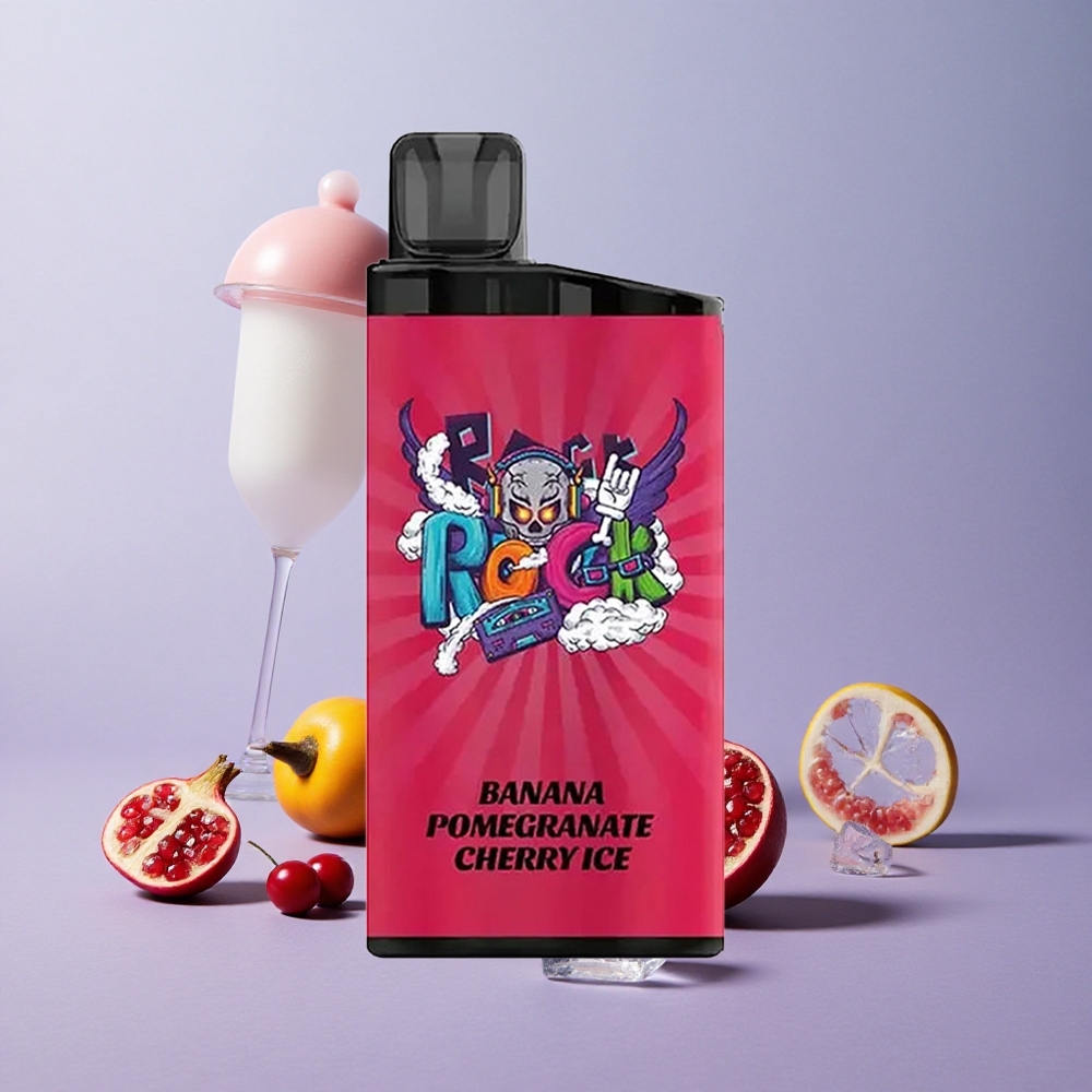 IGET Bar 3500 Banaan Granaatappel Kers IJs 1400 mAh