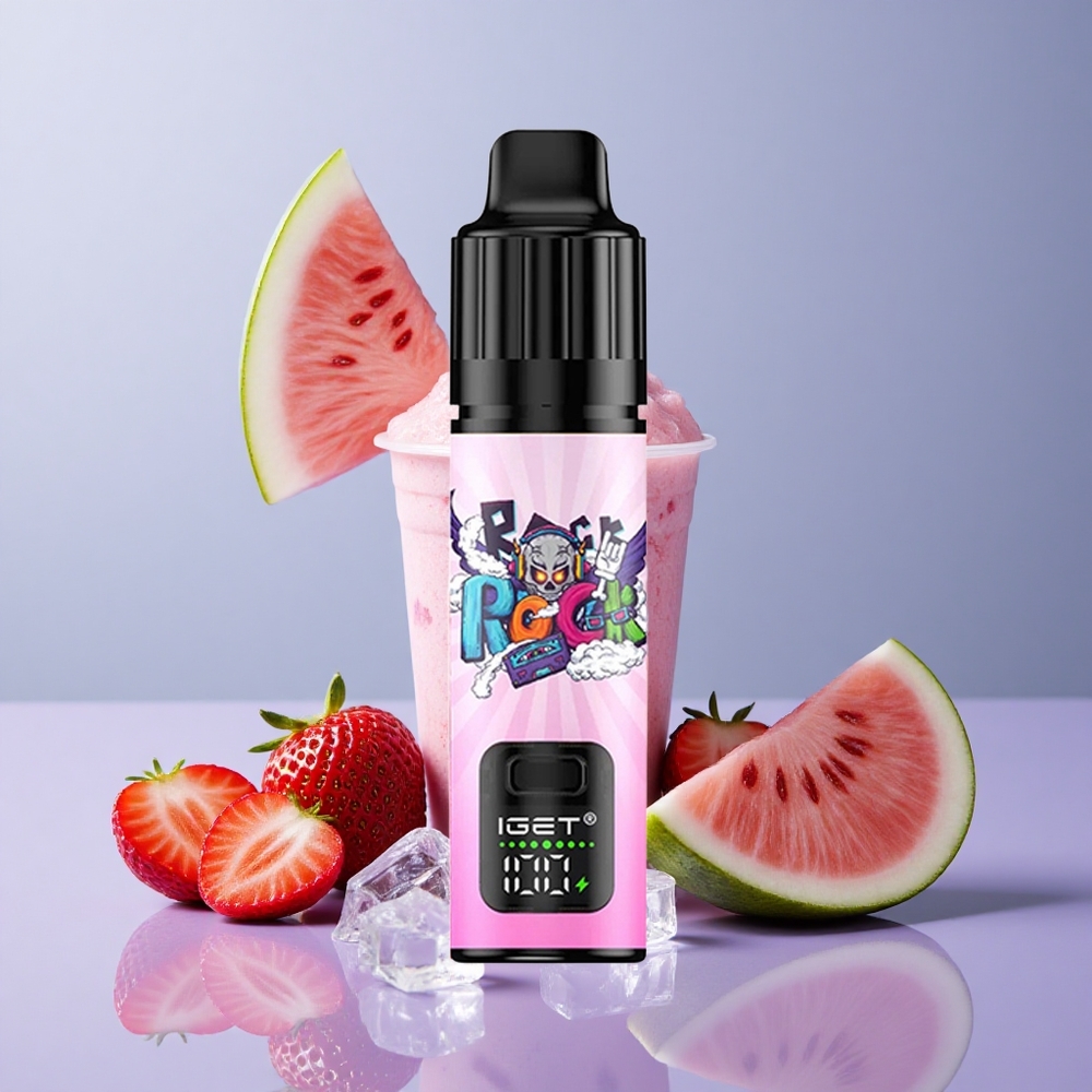 IGET BAR PLUS S3 POD 10000 Aardbei Watermelon IJs 5% Nicotine