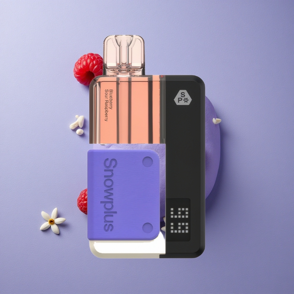 Snowplus Swift 15000 Puffs Pod Kit Blauwebes Zure Framboos Dual Mesh 1000mAh