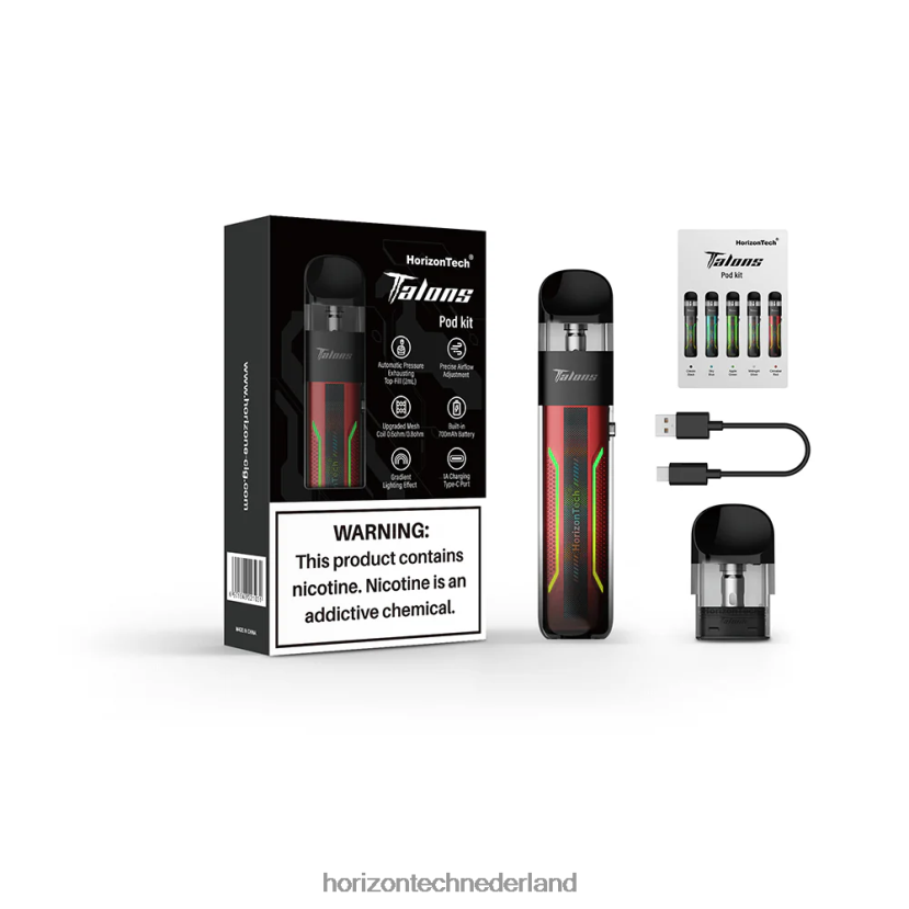 HorizonTech Talons beginnerskit cinnaber rood VDB6JJ202 - Horizon Tech Vape Tank