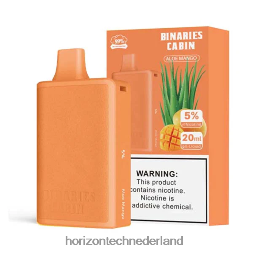 HorizonTech Binaries Cabin wegwerp 20 ml aloë mango VDB6JJ75 - Horizon Tech Company