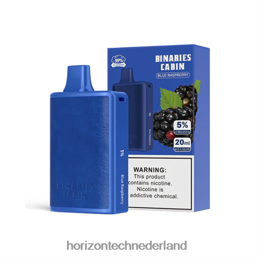 HorizonTech Binaries Cabin wegwerp 20 ml blauwe framboos VDB6JJ53 - HorizonTech Disposable Vape