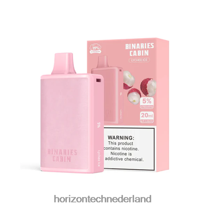 HorizonTech Binaries Cabin wegwerp 20 ml lychee-ijs VDB6JJ60 - Horizon Tech Vape Tank