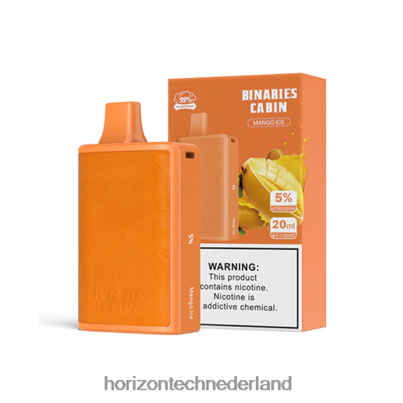 HorizonTech Binaries Cabin wegwerp 20 ml mango-ijs VDB6JJ61 - HorizonTech Vape