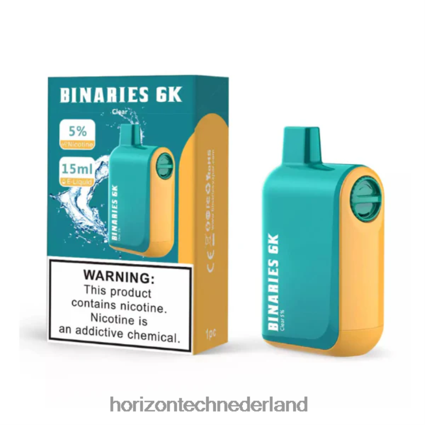 HorizonTech Binaries Cabin wegwerp 15 ml duidelijk VDB6JJ47 - HorizonTech Nederland