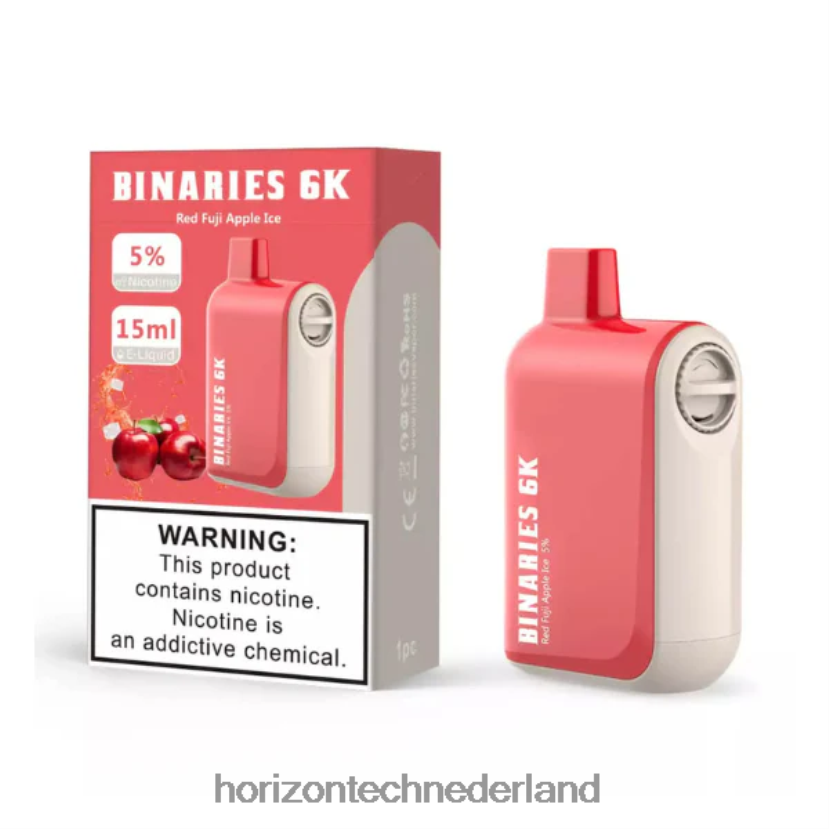 HorizonTech Binaries Cabin wegwerp 15 ml rood fuji-appelijs VDB6JJ48 - HorizonTech Amsterdam
