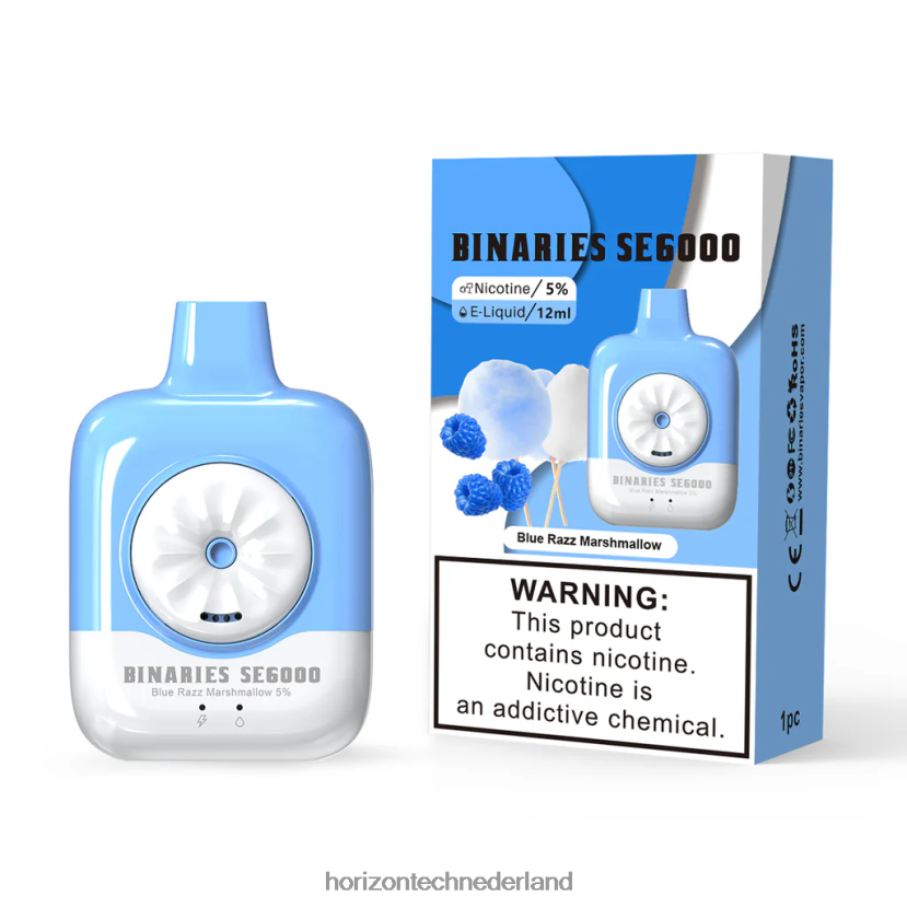 HorizonTech Binaries Cabin wegwerp se 12ml blauwe razz-heemst VDB6JJ136 - Horizon Tech Vape Coils