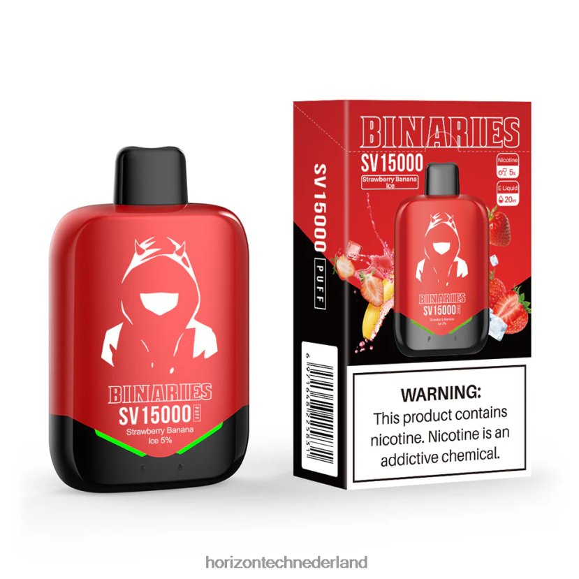 HorizonTech Binaries Cabin wegwerp sv aardbei-bananenijs VDB6JJ93 - HorizonTech Disposable Vape