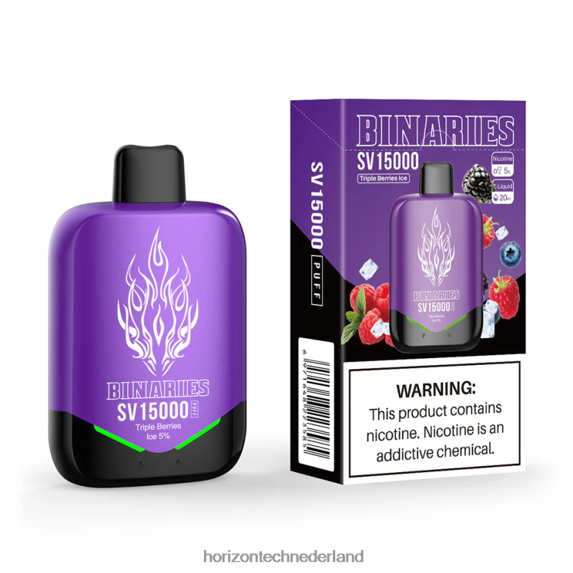HorizonTech Binaries Cabin wegwerp sv drievoudig bessenijs VDB6JJ94 - Horizon Tech Vape